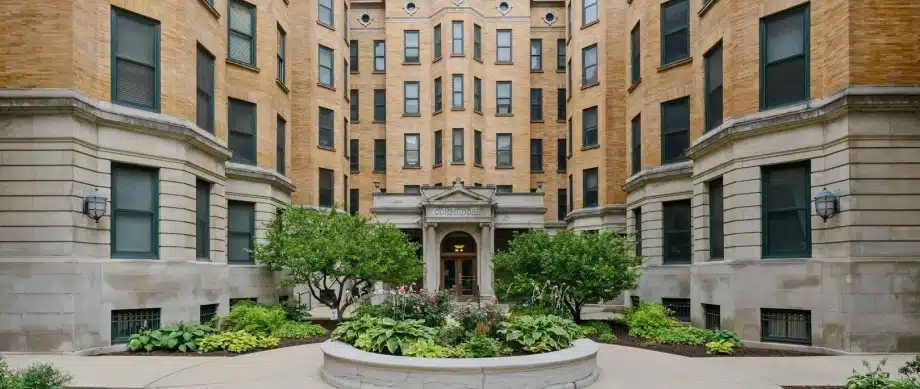 Commodore Green Briar Landmark Condominiums entrance.