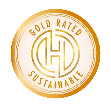 Hawthorne World Gold Rated Sustainable.