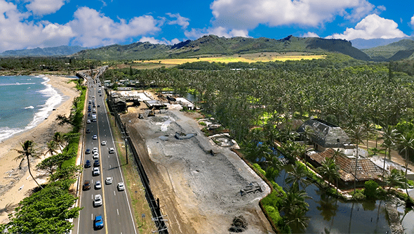 Coco Palms Resort after demolition.